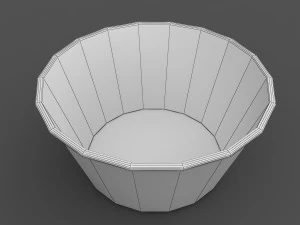 popcorn bowl 3D Model