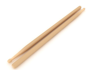 drum sticks Model 3D
