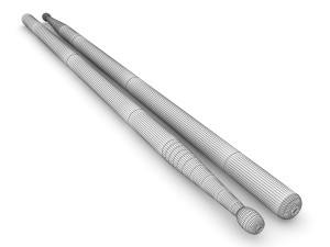 drum sticks Model 3D