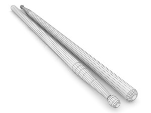 drum sticks Model 3D