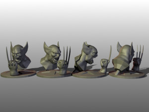 wolverine xmen 3D-printmodel
