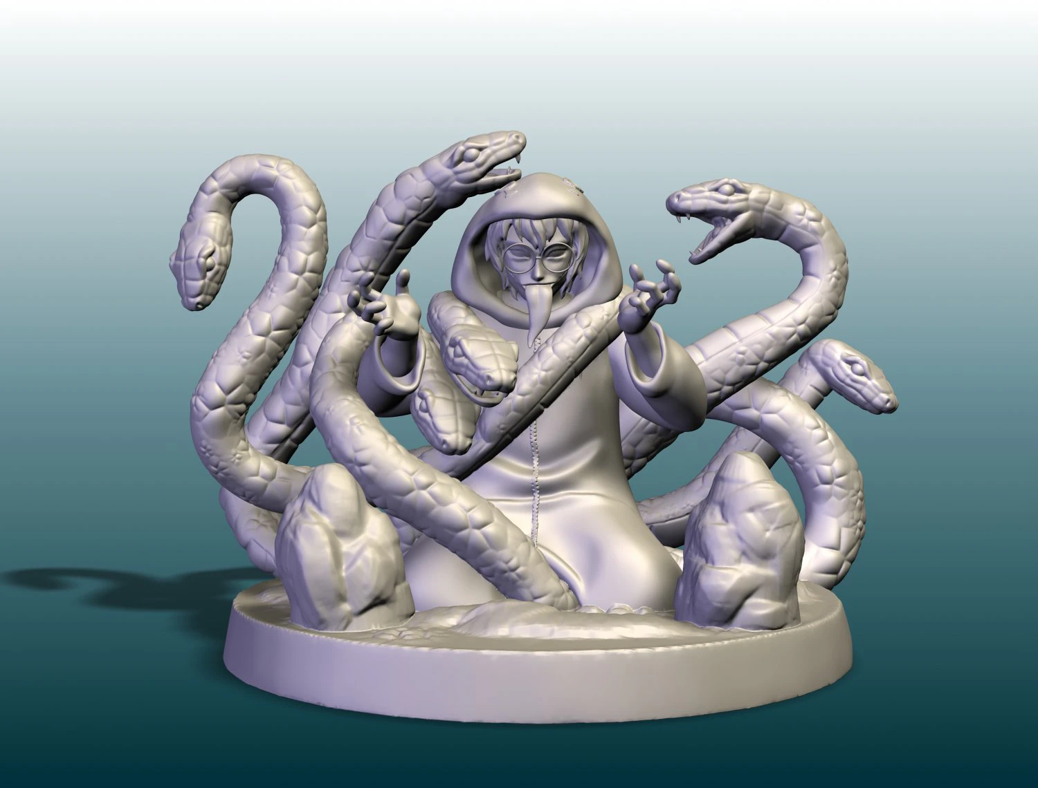 kabuto naruto 3D Print Model .c4d .max .obj .3ds .fbx .stl .blend 