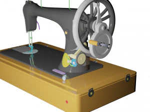 sewing machine singer model 1908 3D Model