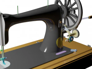 sewing machine singer model 1908 3D Model