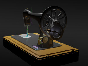 sewing machine singer model 1908 3D 모델