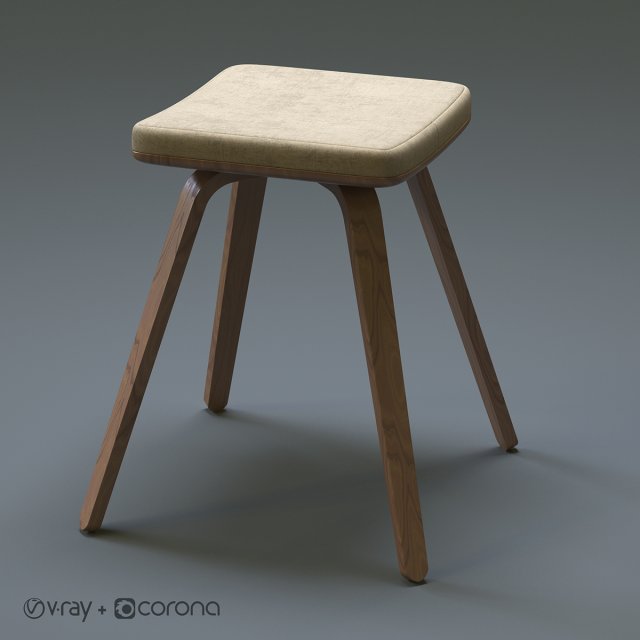 counter stool Model 3D .c4d .max .obj .3ds .fbx .stl .blend 
