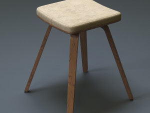 counter stool Model 3D