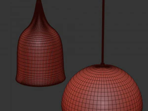 wooden pendant light 3D Model