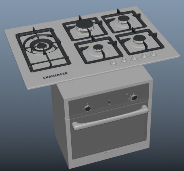 estufa - stove 3D Модель .c4d .max .obj .3ds .fbx .stl .blend 