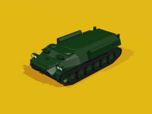Low Poly Soviet Military Vehicles Pack 3D Модель