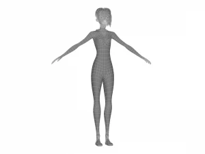gwen stacy - into the spider-verse suit and school uniform 3D Model