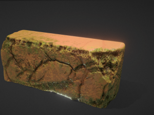 old brick destroy 3D Model