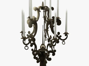 conjunto de velas realista 001 Modelo 3D