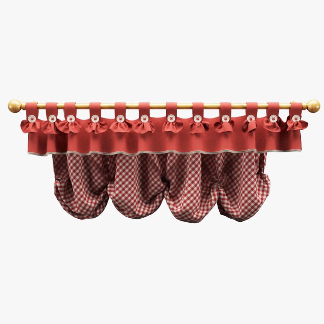 realistic curtain 001 3D Модель .c4d .max .obj .3ds .fbx .stl .blend 
