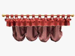 realistic curtain 001 3D Model