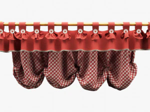 realistic curtain 001 3D Model