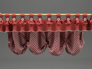 realistic curtain 001 3D Model
