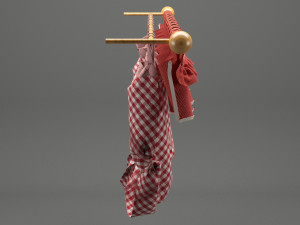 realistic curtain 001 3D Модель