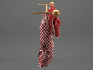 realistic curtain 001 3D Model