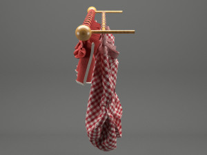 realistic curtain 001 3D Модель