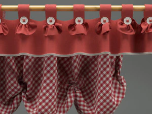 realistic curtain 001 3D Model