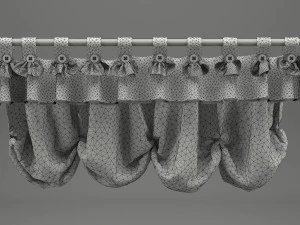 realistic curtain 001 3D Model