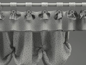 realistic curtain 001 3D Model