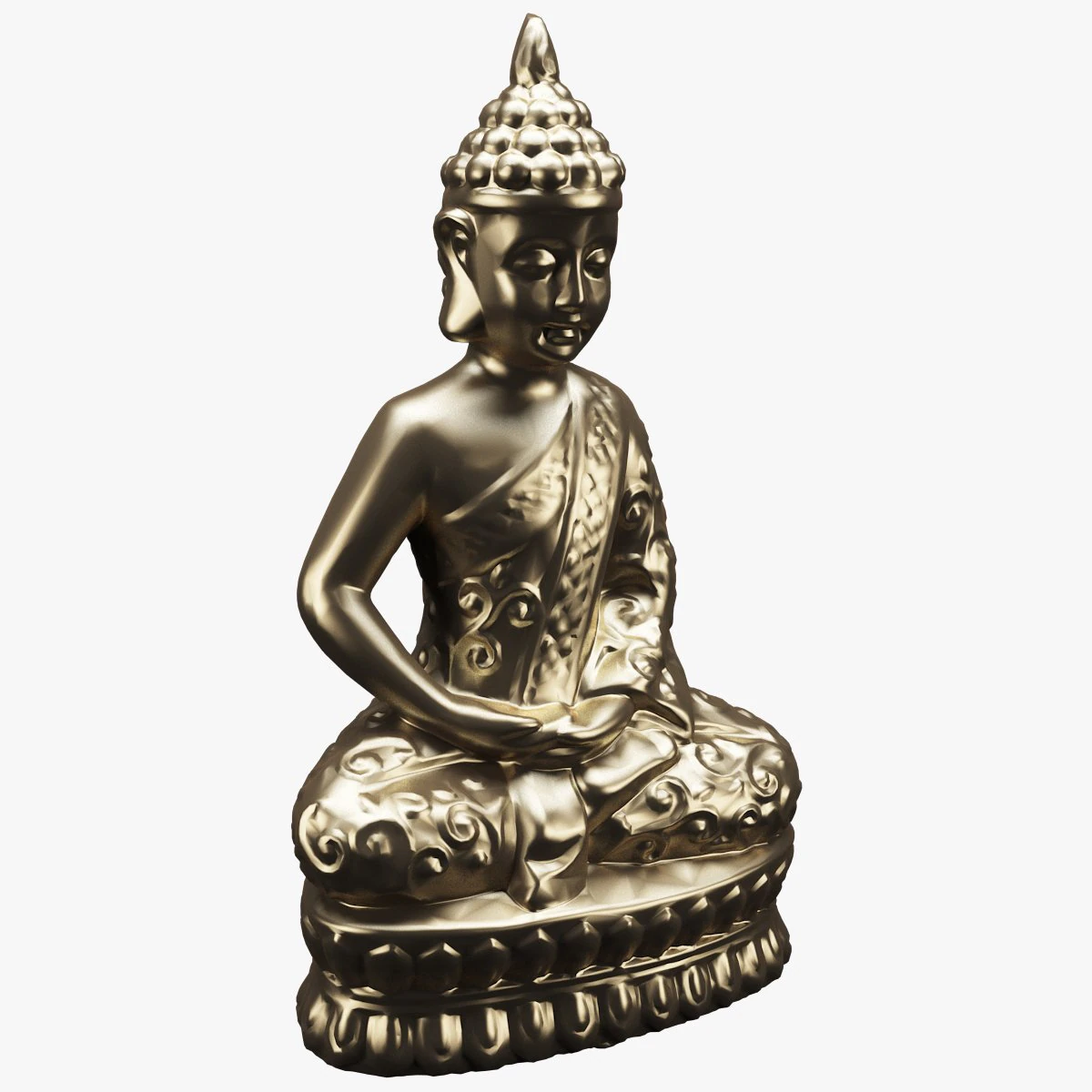 gautama buddha statue 3D Model .c4d .max .obj .3ds .fbx .stl .blend 