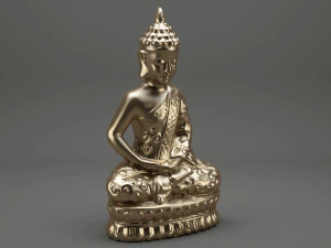 gautama buddha statue 3D Model