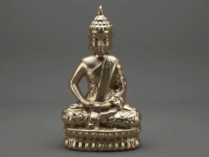 gautama buddha statue 3D Model