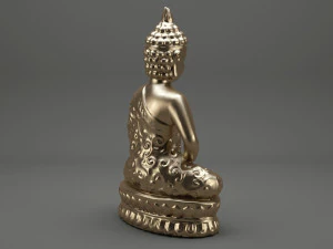 gautama buddha statue 3D Model