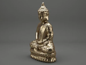 gautama buddha statue 3D Model