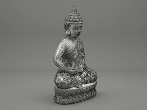 gautama buddha statue 3D Model