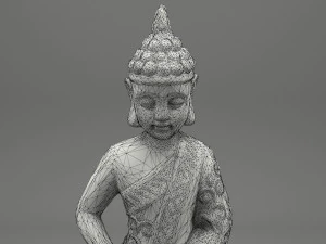 gautama buddha statue 3D Model