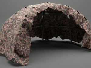 army tent 3D मॉडल