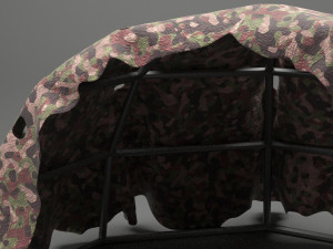 army tent 3D मॉडल