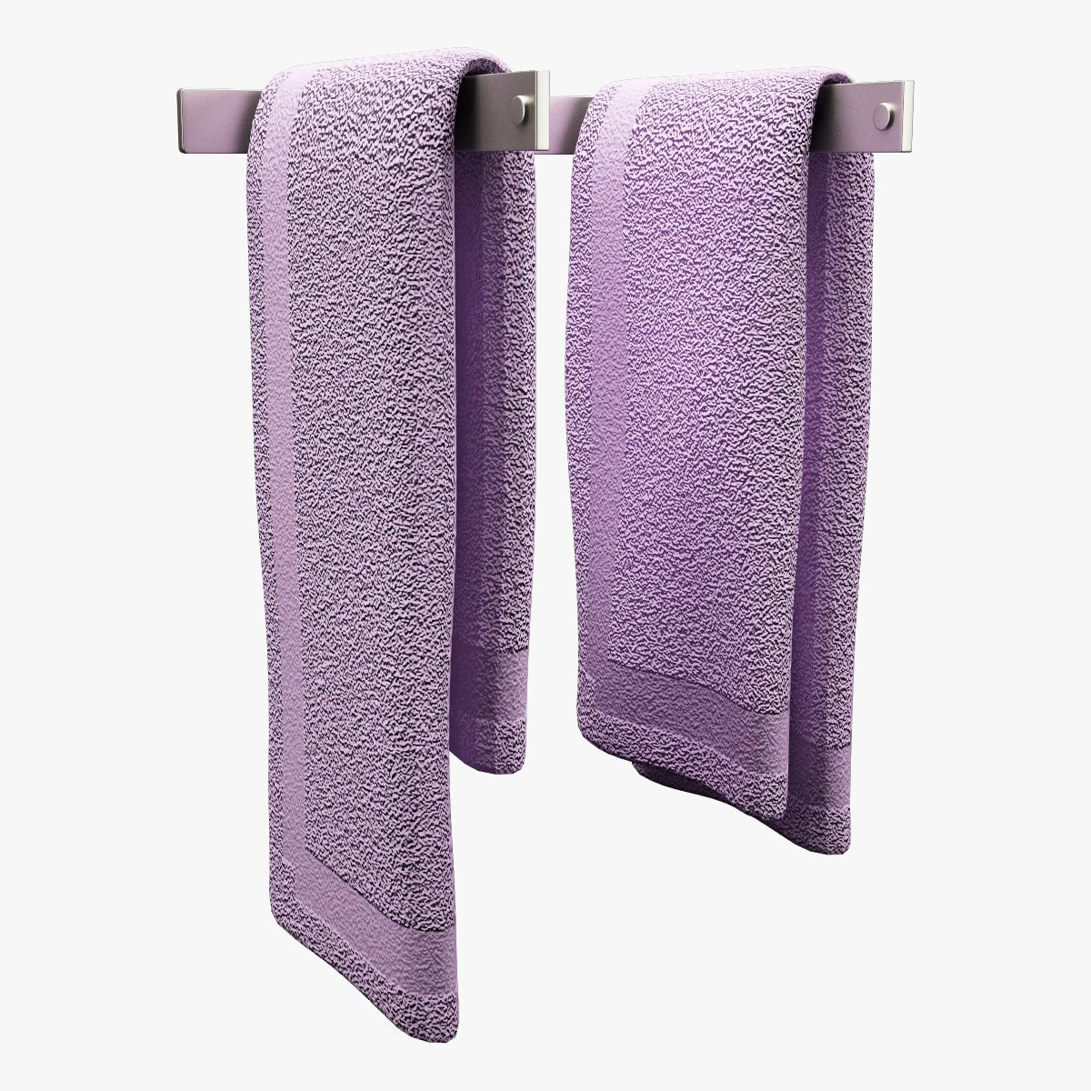 bathroom towel 01 3D Model .c4d .max .obj .3ds .fbx .stl .blend