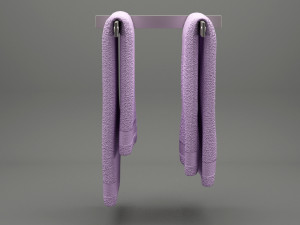 bathroom towel 01 Modelo 3D