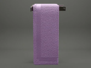 bathroom towel 01 3D Model