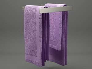 bathroom towel 01 Modelo 3D
