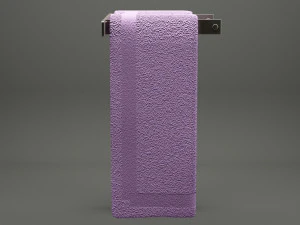 bathroom towel 01 3D Model