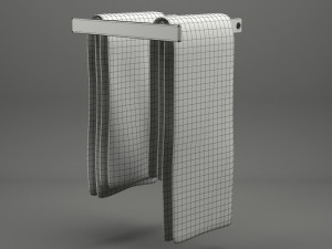 bathroom towel 01 Modelo 3D