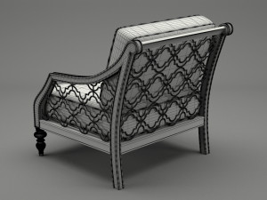 armchair 006 Model 3D