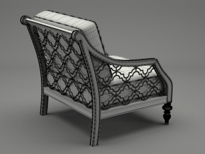 armchair 006 Model 3D