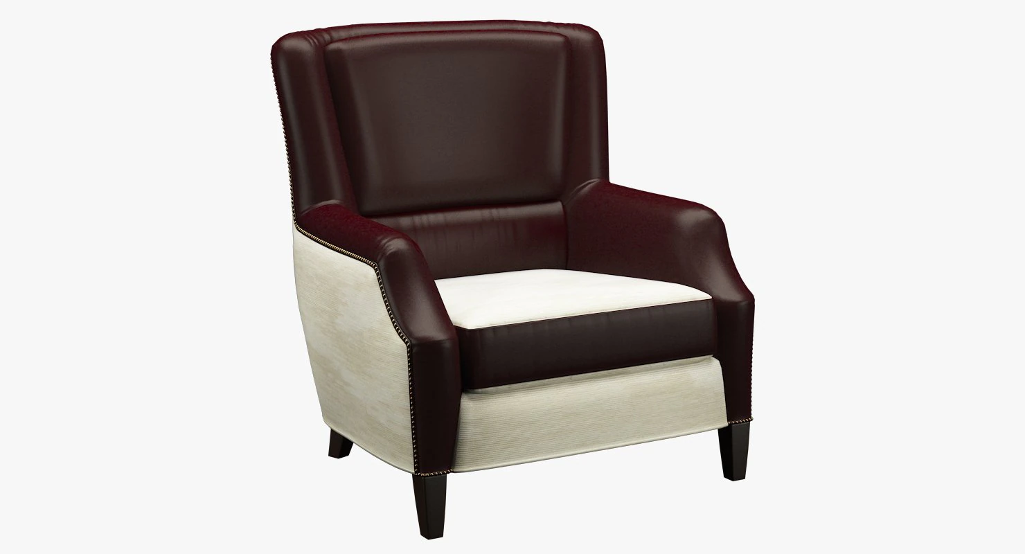 armchair 010 3D Model .c4d .max .obj .3ds .fbx .stl .blend 
