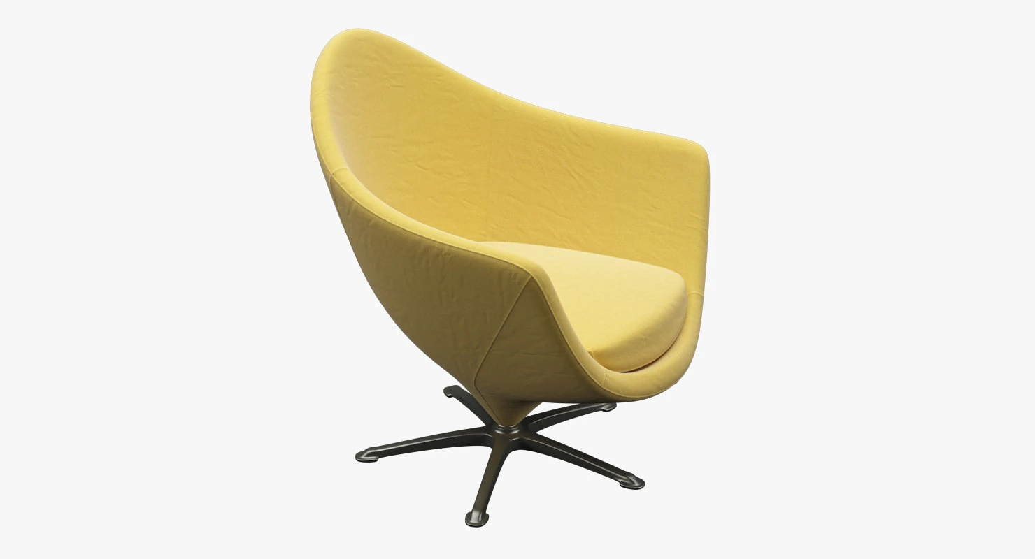 armchair 001 3D Model .c4d .max .obj .3ds .fbx .stl .blend