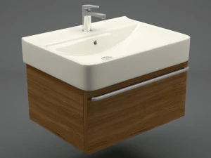 modern bathroom sink 001 3D Model