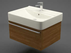 modern bathroom sink 001 Modello 3D