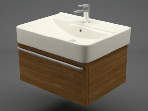 modern bathroom sink 001 3D Model