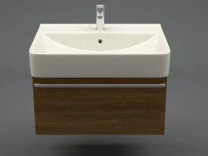 modern bathroom sink 001 3D Model